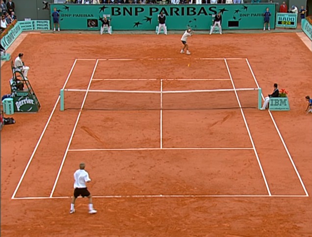 In the beginning, Guga won the two sets by 6/2 and 6/3 - Reproduction / YouTube / Roland Garros / ND