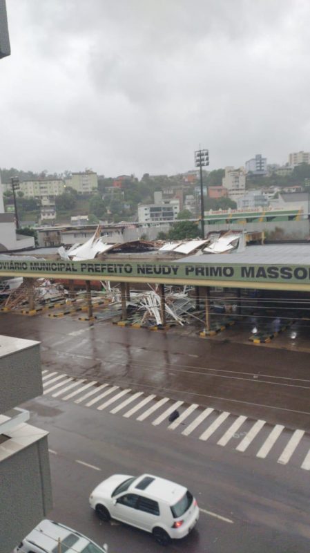 Concórdia Bus Station was badly damaged by the storm - Disclosure / ND