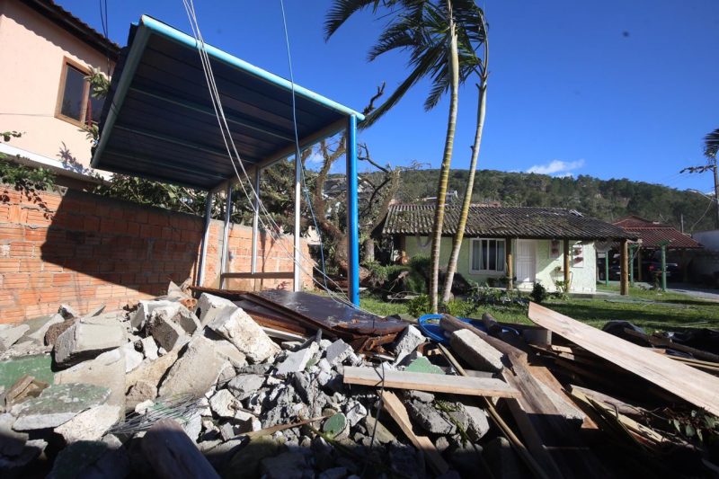 The bus stop flew to a house plot in the Ratones neighborhood - Anderson Coelho / ND